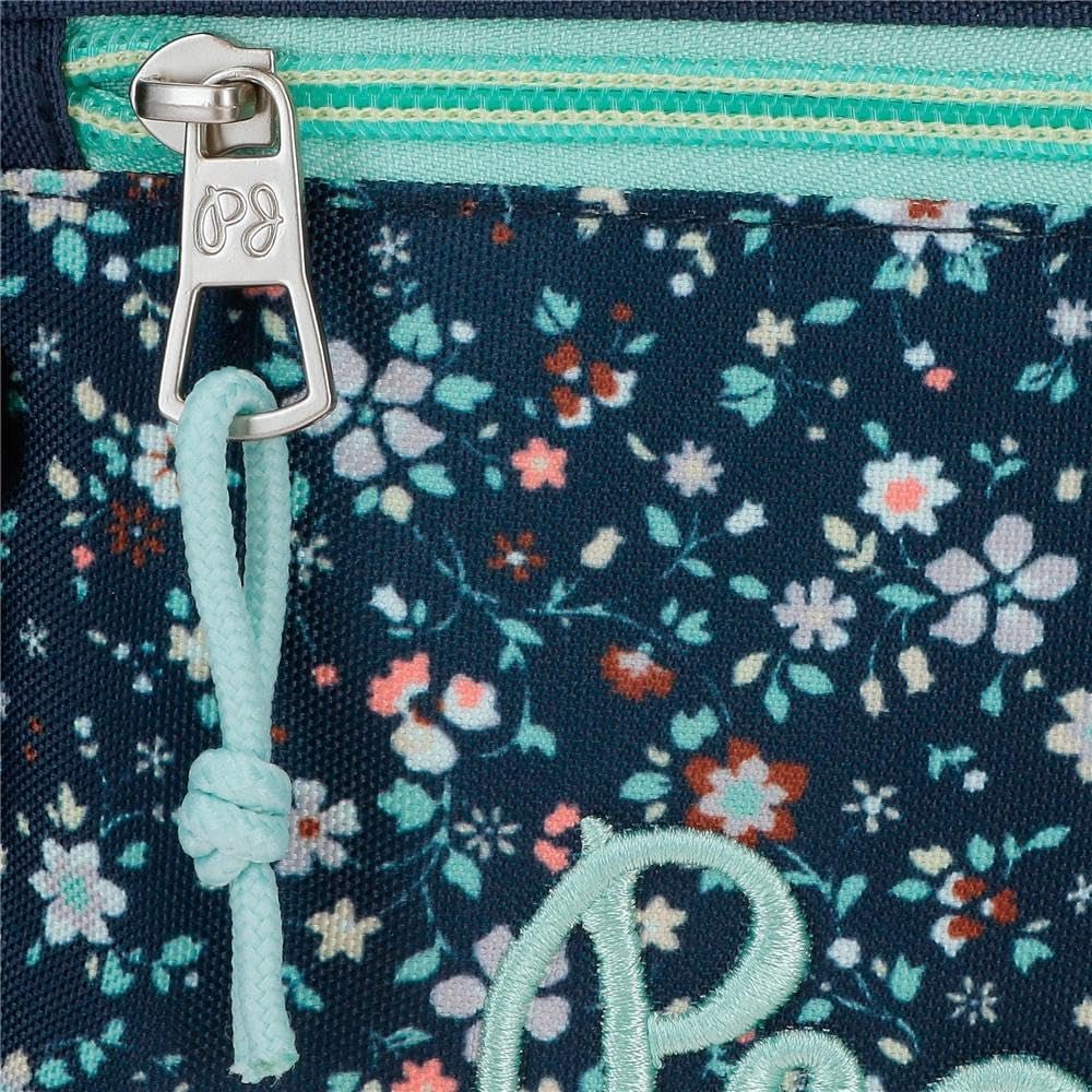 Pepe Jeans Alenka skolerygsæk med trolley, blå, 30 x 40 x 12 cm, polyester, 14,4 l, blå, skolerygsæk med trolley Premium rygsække og tasker Naty Shop