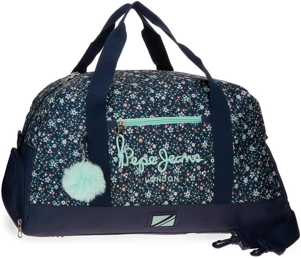 Pepe Jeans Alenka skolerygsæk med trolley, blå, 30 x 40 x 12 cm, polyester, 14,4 l, blå, skolerygsæk med trolley Premium rygsække og tasker Naty Shop Rejserygsæk