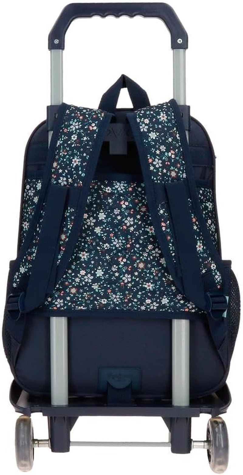 Pepe Jeans Alenka skolerygsæk med trolley, blå, 30 x 40 x 12 cm, polyester, 14,4 l, blå, skolerygsæk med trolley Premium rygsække og tasker Naty Shop