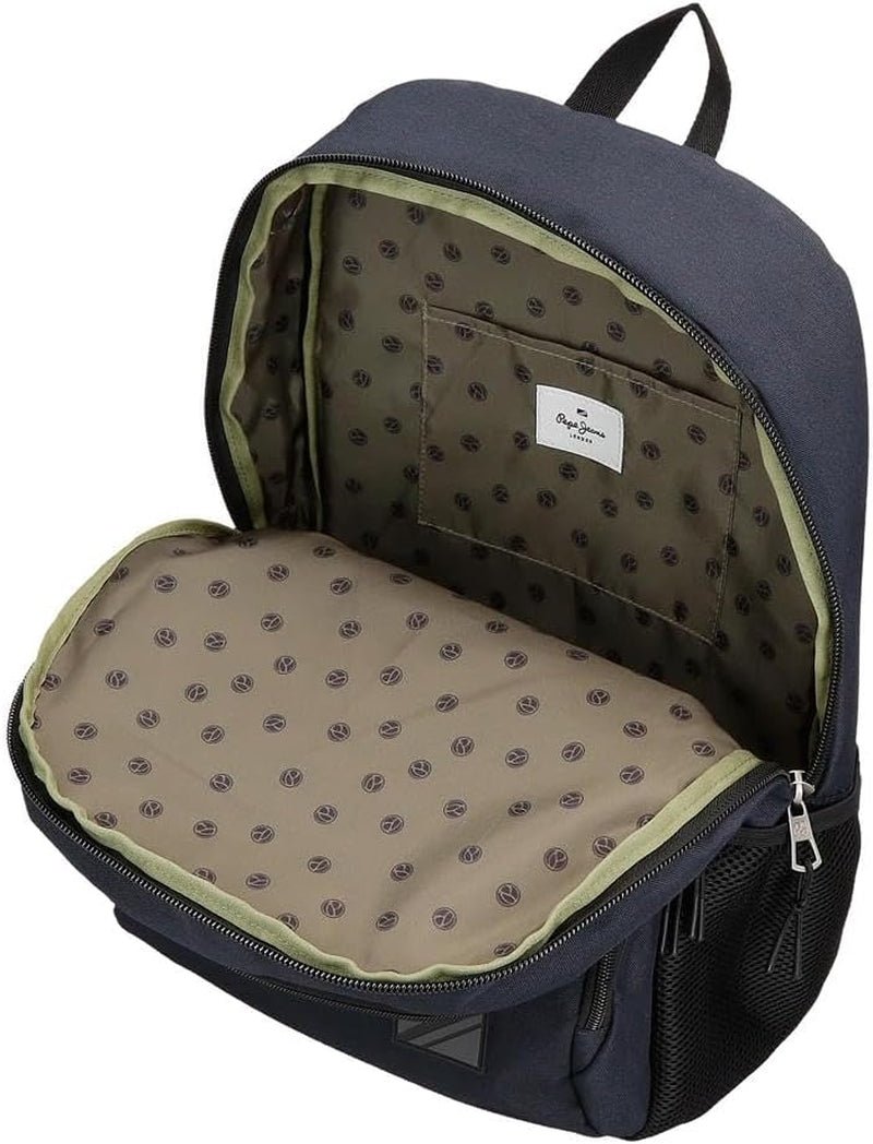 Pepe Jeans Cromwell Skolerygsæk, Dobbeltrum, Sort, 33 x 46 x 15 cm, Polyester, 22,77 L, Sort, One Size, Dobbeltrum Skolerygsæk Premium Rygsække og tasker Naty Shop