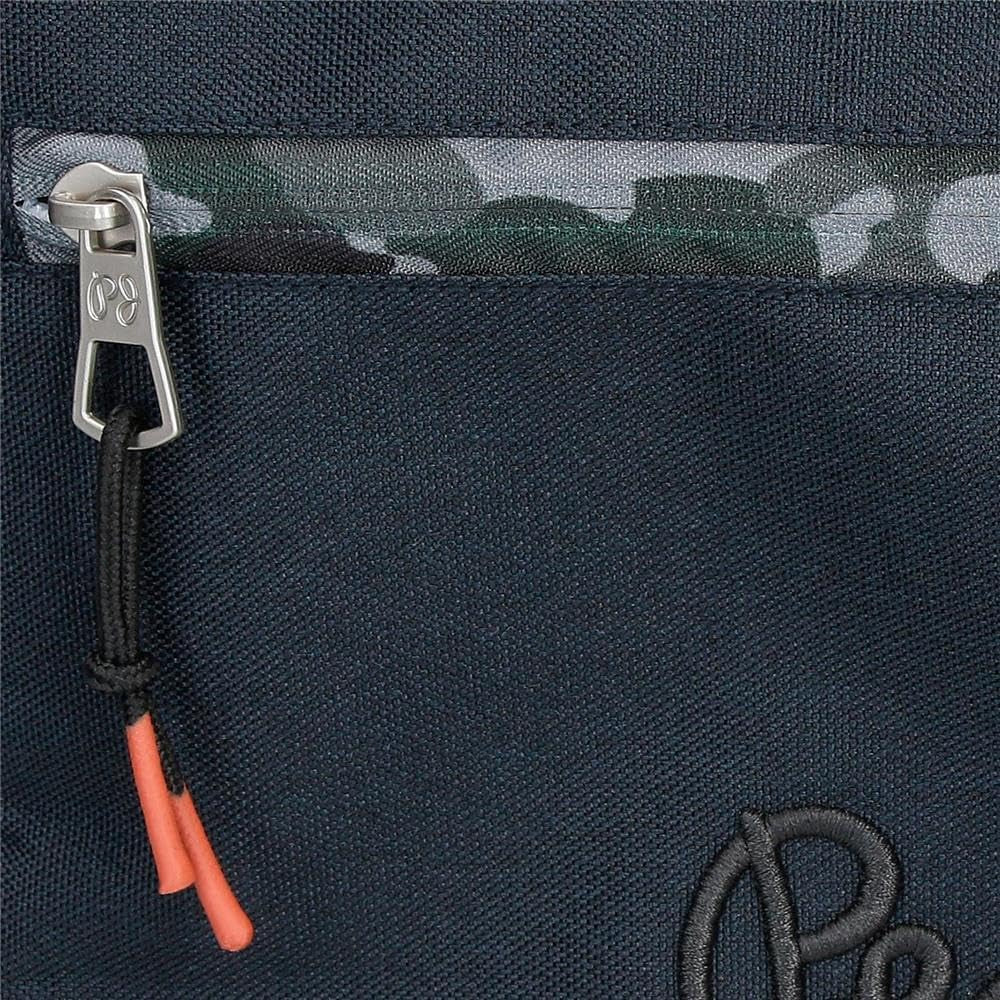 Pepe Jeans Cromwell Skolerygsæk, Dobbeltrum, Sort, 33 x 46 x 15 cm, Polyester, 22,77 L, Sort, One Size, Dobbeltrum Skolerygsæk Premium Rygsække og tasker Naty Shop