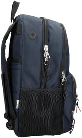 Pepe Jeans Cromwell Skolerygsæk, Dobbeltrum, Sort, 33 x 46 x 15 cm, Polyester, 22,77 L, Sort, One Size, Dobbeltrum Skolerygsæk Premium Rygsække og tasker Naty Shop