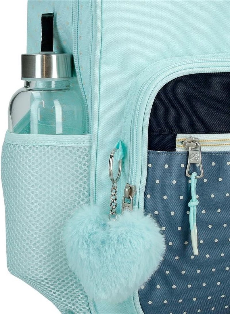 Pepe Jeans Dalma Skolerygsæk Børnerygsæk af polyester, brede og justerbare justerbare stropper, frontlomme. Fra Joumma Bags Naty Shop premium rygsække og tasker