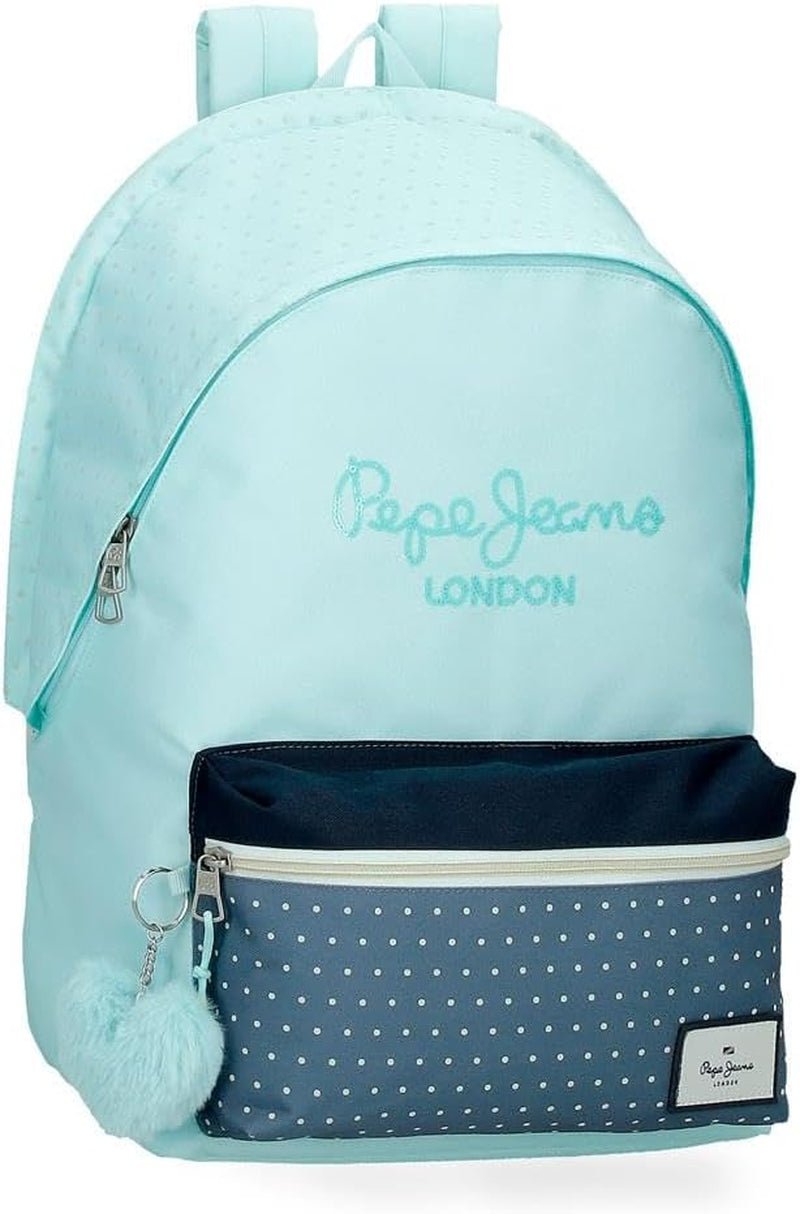Pepe Jeans Dalma Skolerygsæk Børnerygsæk af polyester, brede og justerbare justerbare stropper, frontlomme. Fra Joumma Bags Premium rygsække og tasker Naty Shop Rygsæk 44