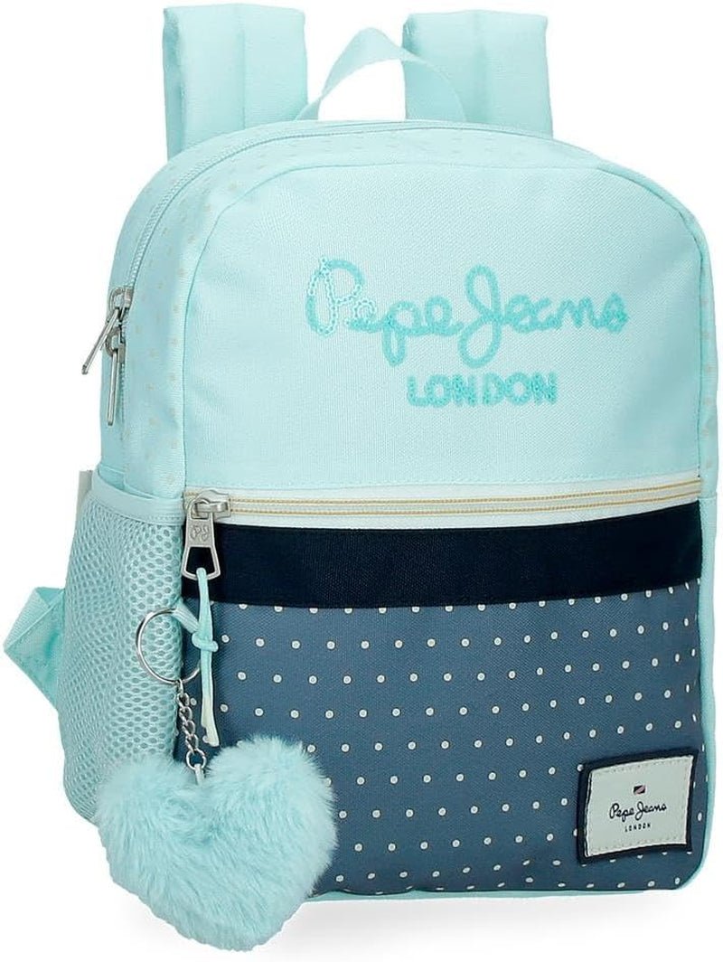 Pepe Jeans Dalma Skolerygsæk Børnerygsæk af polyester, brede og justerbare justerbare stropper, frontlomme. Fra Joumma Bags Premium rygsække og tasker Naty Shop Lässiger Rygsæk