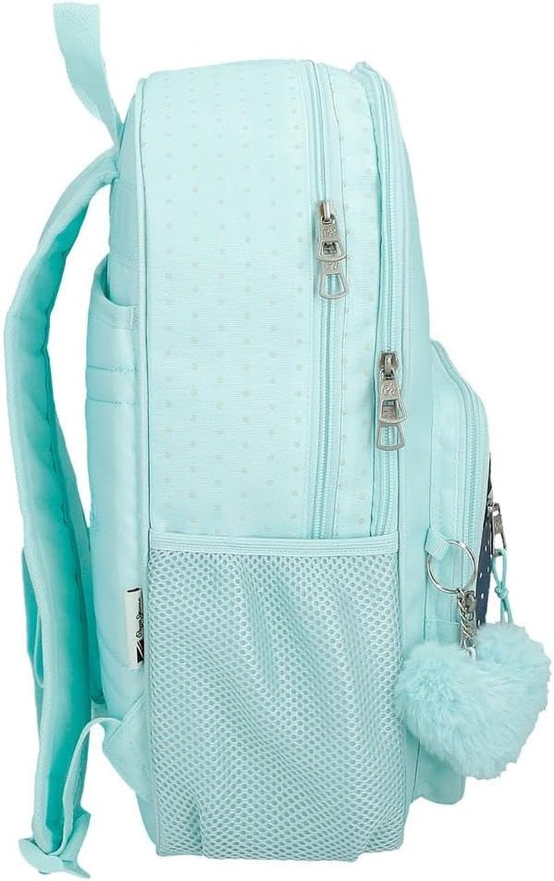 Pepe Jeans Dalma Skolerygsæk Børnerygsæk af polyester, brede og justerbare justerbare stropper, frontlomme. Fra Joumma Bags Naty Shop premium rygsække og tasker