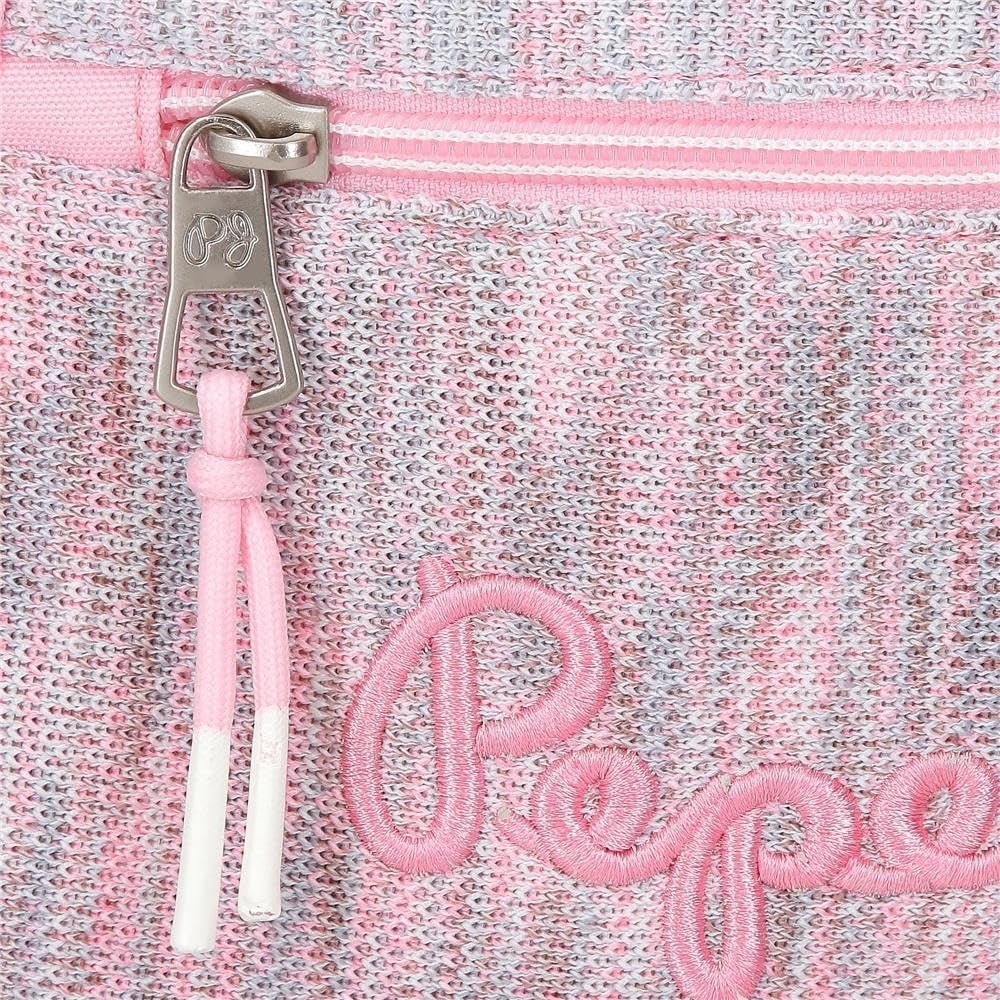 Pepe Jeans Miri skolerygsæk, pink, 31 x 44 x 17,5 cm, polyester, 22,79 l, pink, skolerygsæk Premium rygsække og tasker Naty Shop