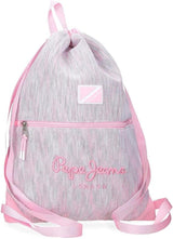 Pepe Jeans Miri skolerygsæk, pink, 31 x 44 x 17,5 cm, polyester, 22,79 l, pink, skolerygsæk Premium rygsække og tasker Naty Shop Sack-rygsæk