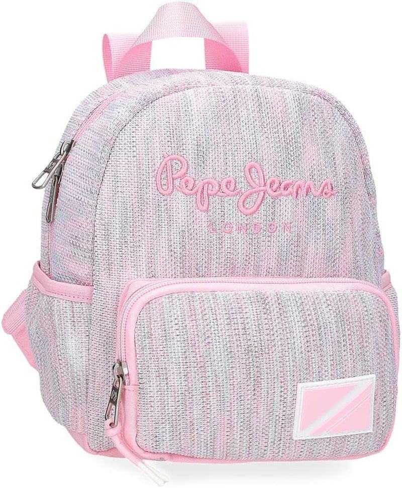 Pepe Jeans Miri skolerygsæk, pink, 31 x 44 x 17,5 cm, polyester, 22,79 l, pink, skolerygsæk Premium rygsække og tasker Naty Shop Freizeit-rygsæk