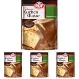 RUF Cake Glaze Hasselnød, 100 g i en pose, tåler mikroovn, til glasering af kager med nødder, praliner og nigrés, glutenfri (pakke med 4) Sugar Paste Naty Shop Standardtitel