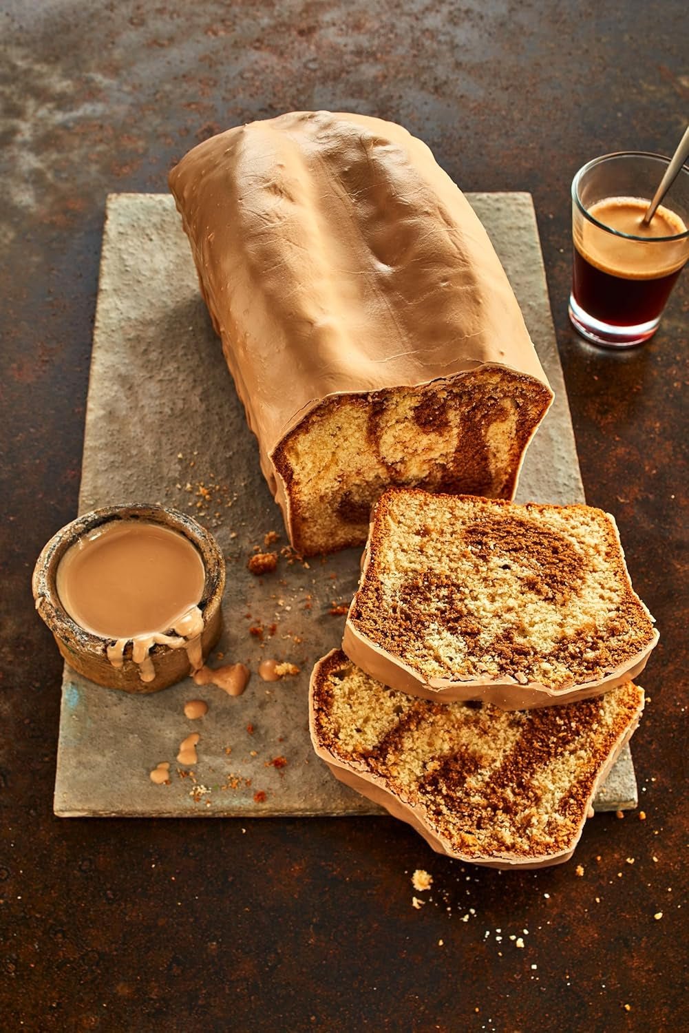 RUF Cake Glaze Hasselnød, 100 g i en pose, tåler mikroovn, til glasurkager med nødder, praliner og vanillecreme, glutenfri (pakke med 4) Naty Shop Sugar Paste