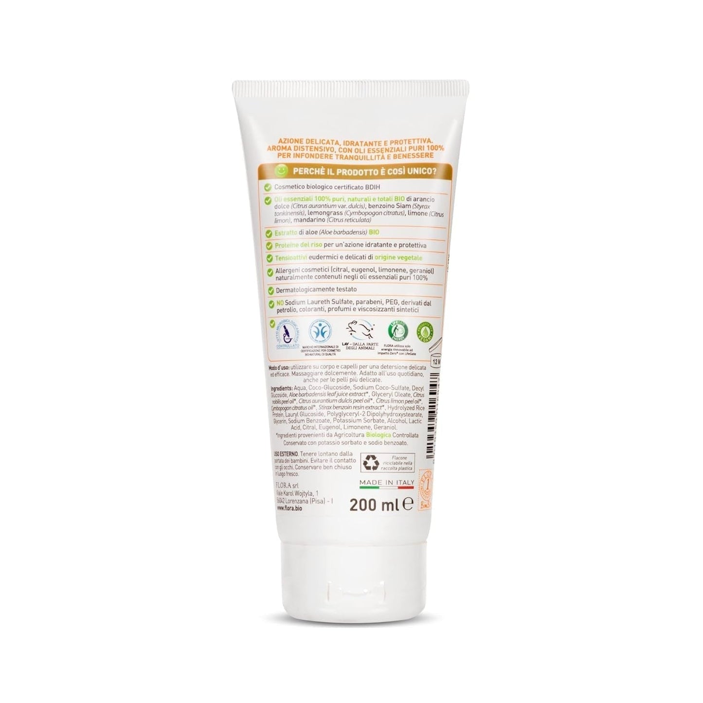 Badeshampoo, ideel til børn, 200 ml, 1 børn - Bath and Skincare Naty Shop