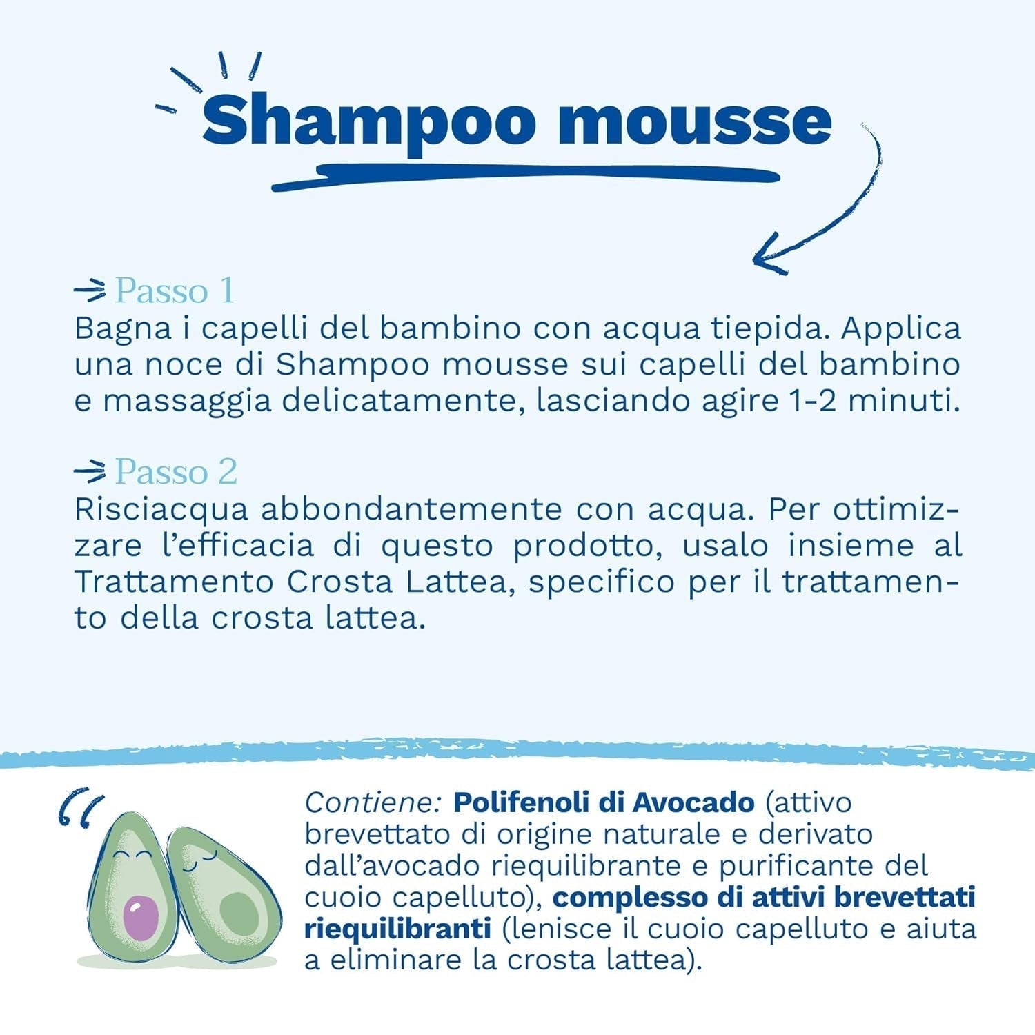 Mousse shampoo til mælkeskorper, hår, babyer, børn, hele familien - Hjælper med at fjerne mælkeskorpe, skånsom rengøring, ingen stik (150ml) Børn - Bad og hudpleje Naty Shop