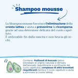 Mousse shampoo til mælkeskorper, hår, babyer, børn, hele familien - Hjælper med at fjerne mælkeskorpe, skånsom rengøring, ingen stik (150ml) Børn - Bad og hudpleje Naty Shop