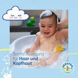 PENATEN shampoo (400 ml), særlig skånsom shampoo til babyer, til blødt hår, der er let at rede, skånsomt som rent øjenvand, i genanvendelig emballage (pakke med 2) Børn - Bath and Skincare Naty Shop