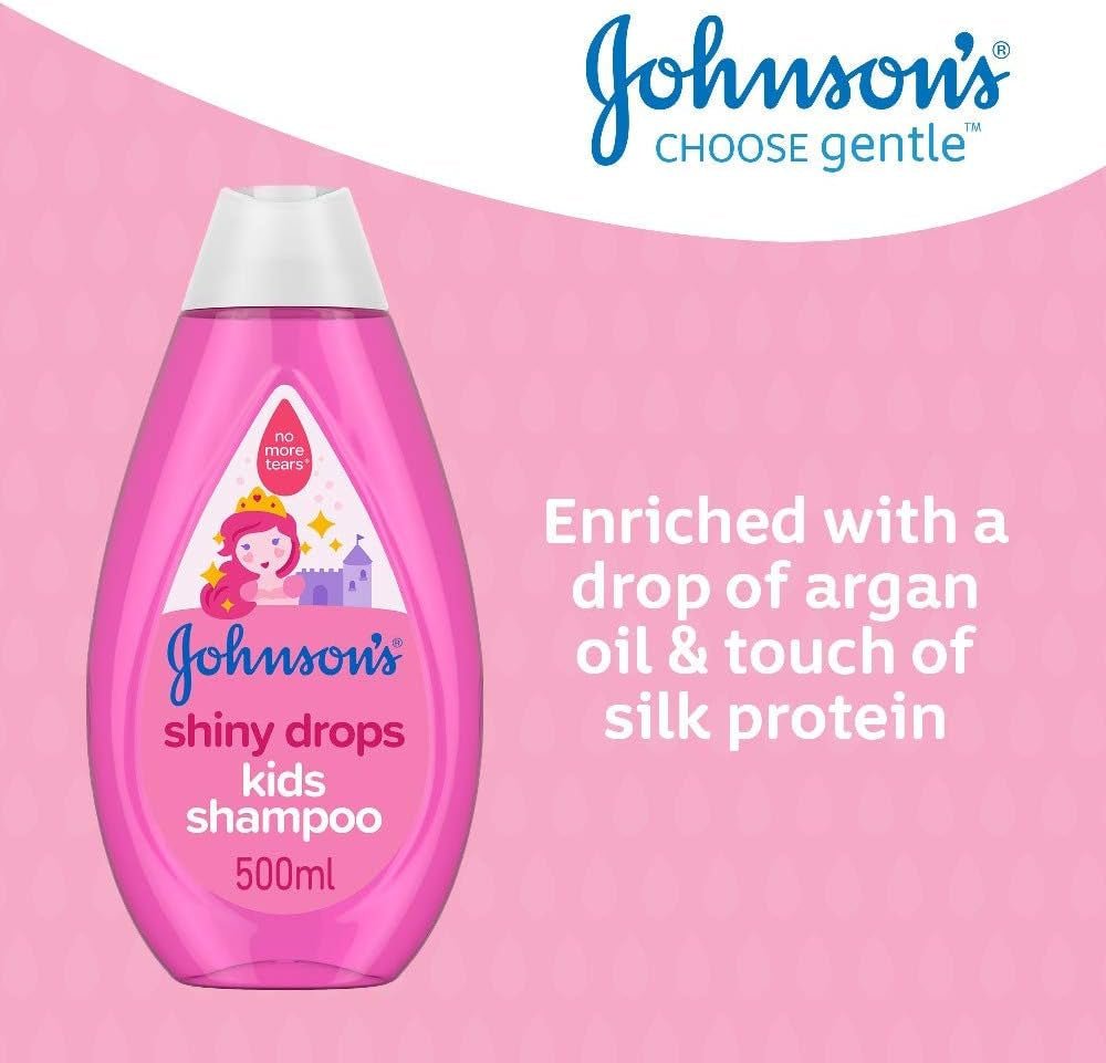 Johnson's Shiny Drops børneshampoo, 500 ml børn - bad og hudpleje Naty Shop