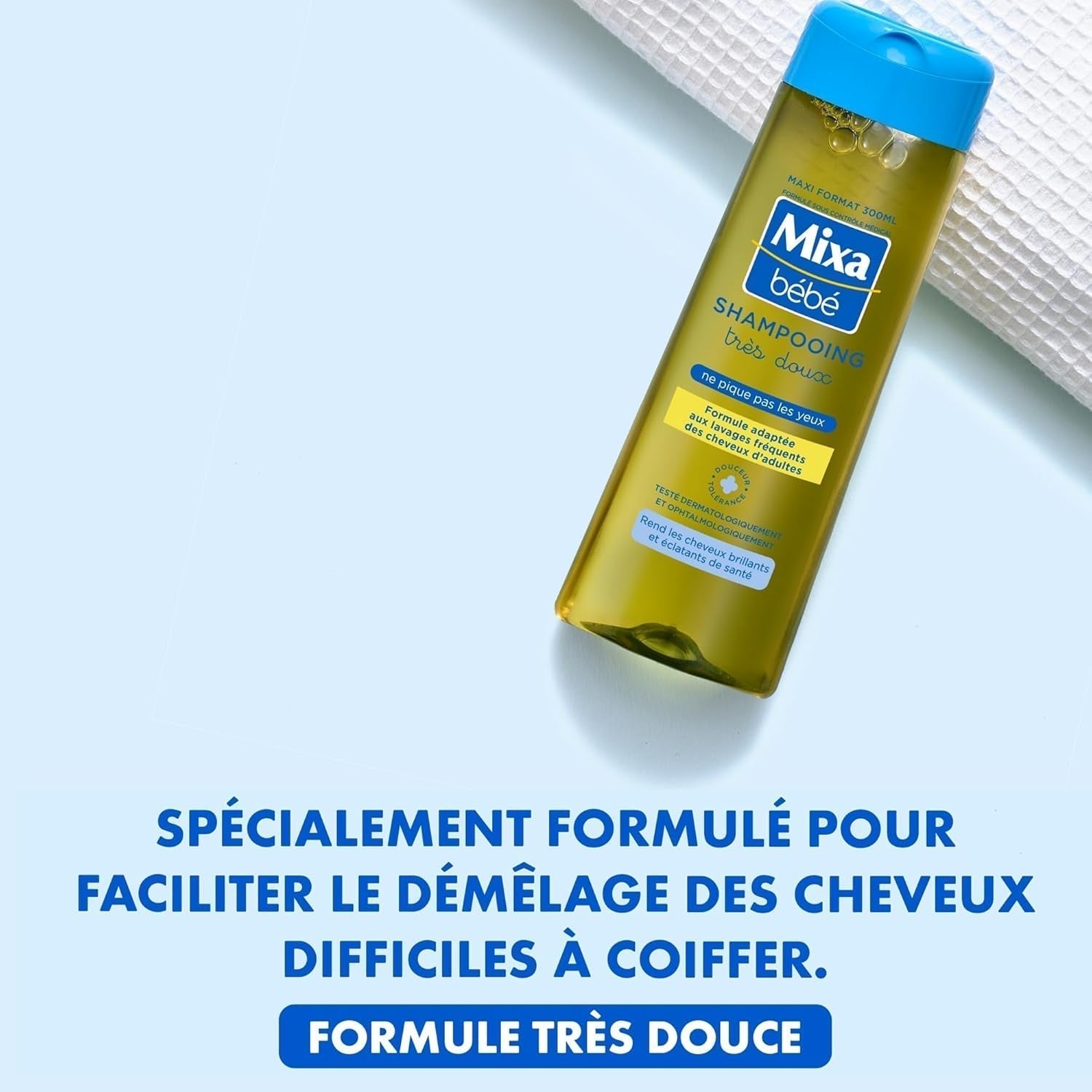 Shampoo til børn Mixa, meget blød, 300 ml, 300 ml Børn - Bad og hudpleje Naty Shop