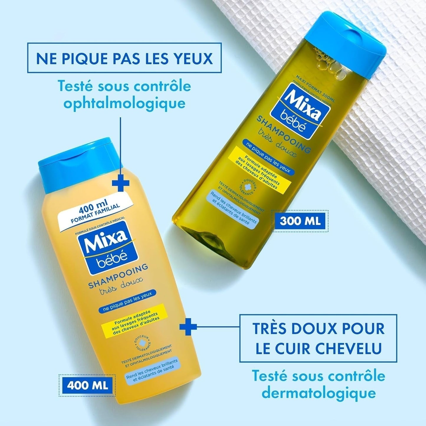 Shampoo til børn Mixa, meget blød, 300 ml, 300 ml Børn - Bad og hudpleje Naty Shop