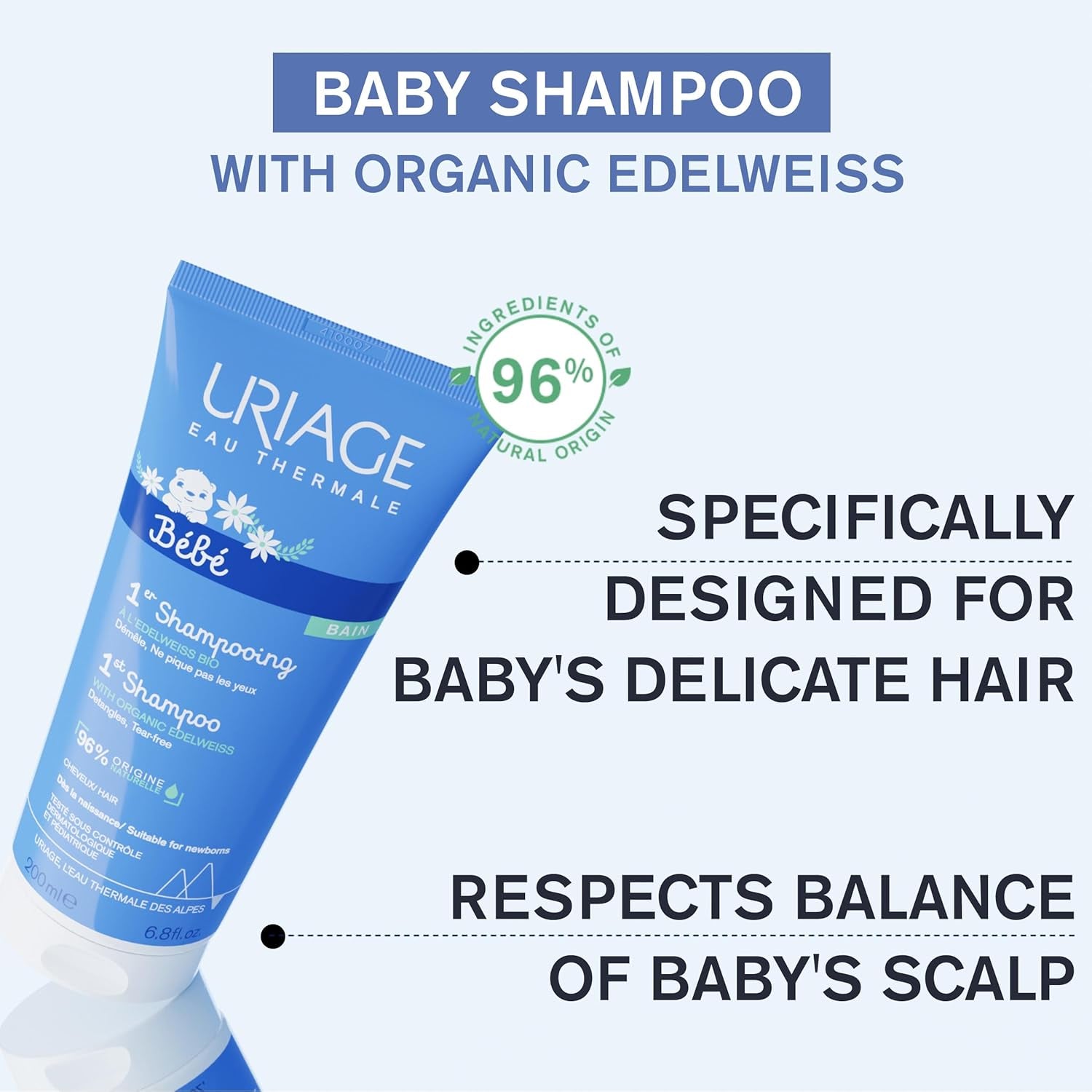 Uriage børneshampoo, 200 ml Børn - Bath and Skincare Naty Shop