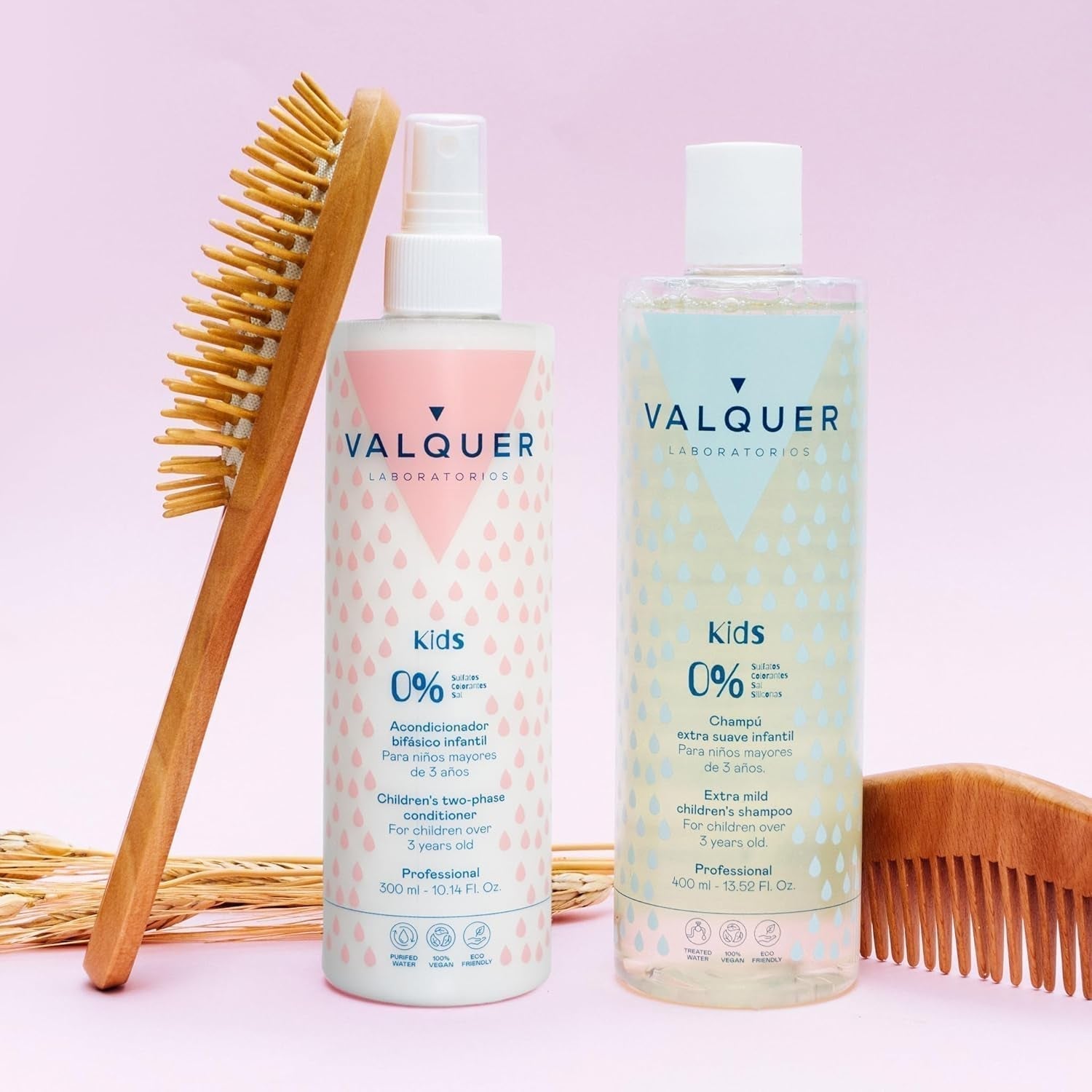 Valquer børneshampoo og hårbalsam uden silikoner, uden sulfater, til børn Børn - Bad og hudpleje Naty Shop