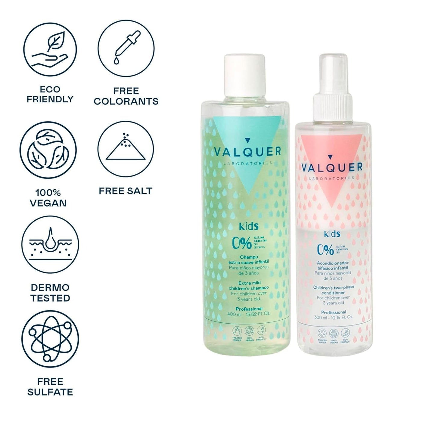 Valquer børneshampoo og hårbalsam uden silikoner, uden sulfater, til børn Børn - Bad og hudpleje Naty Shop