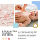 Shampoo og rensegel 2 i 1 Daily Gentle Baby Shampoo & Cleansing Gel - vegansk og økologisk - med 98% naturlige ingredienser - Shampoo uden tårer til børn og babyer - 300 ml Børn - Bad og hudpleje Naty Shop