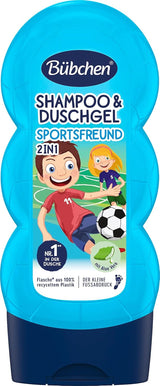 Shampoo og brusegel Buebchen Sportsfreund 2in1, 230 ml Børn - Bad og hudpleje Naty Shop 230 Ml (1 pakke)