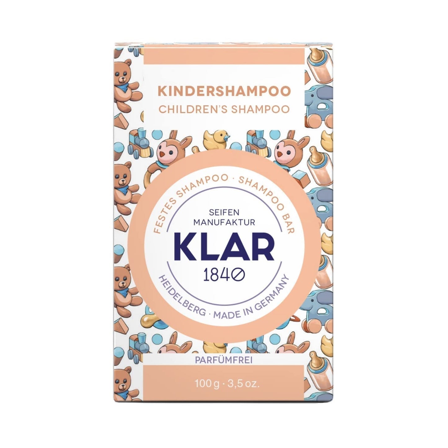 Klars solide shampoo til børn uden duft 100g Børn - Bad og hudpleje Naty Shop Standard titel