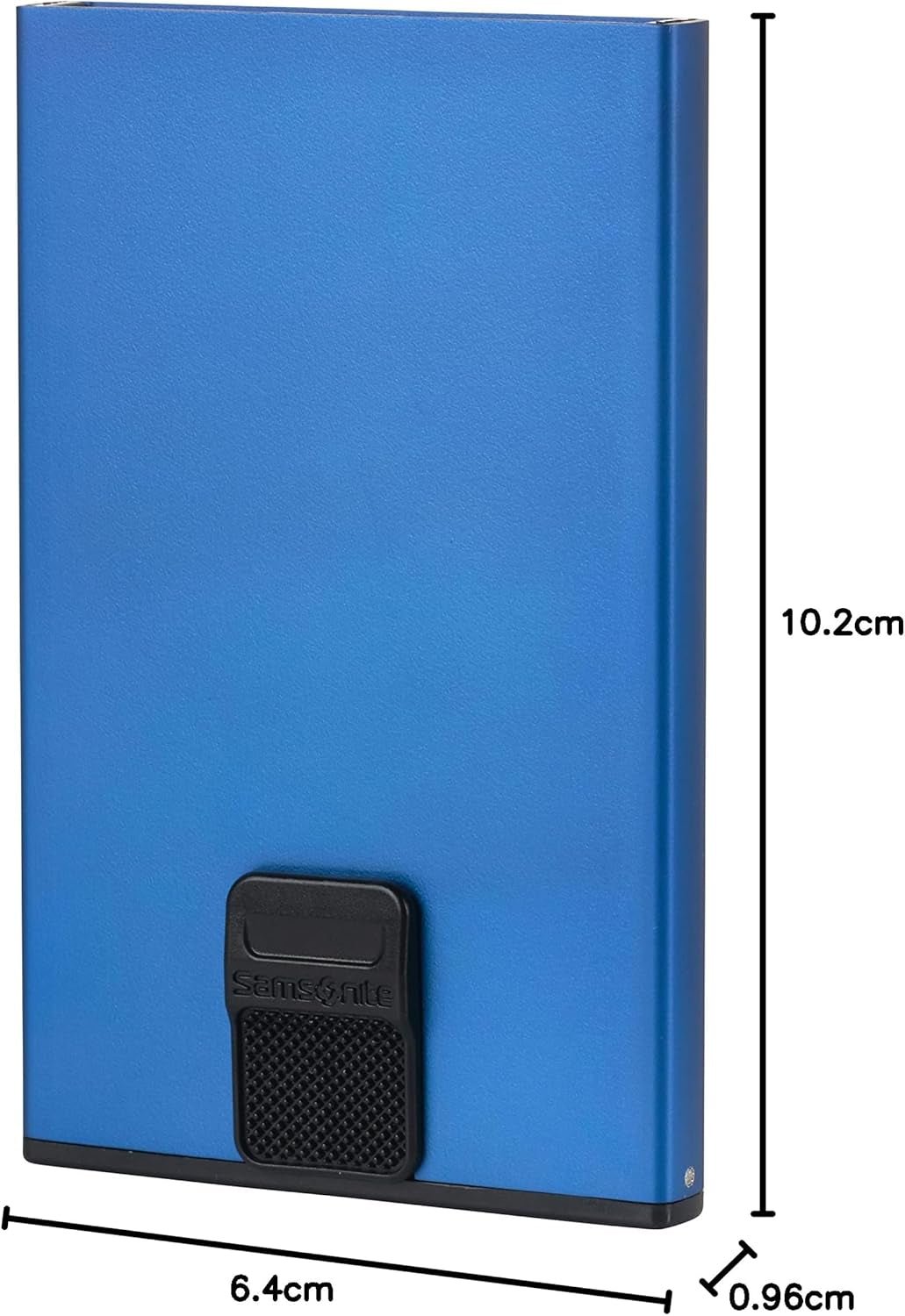 Samsonite Alu Fit SLG - Korttaske, 10,2 cm, blå (True Blue) Herrepung Naty Shop