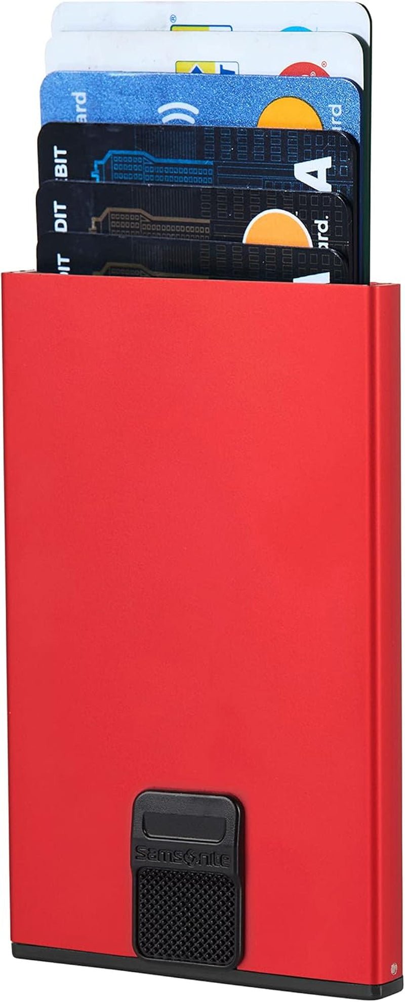 Samsonite Alu Fit SLG - Korttaske, 10,2 cm, rød (rød) Herrepung Naty Shop