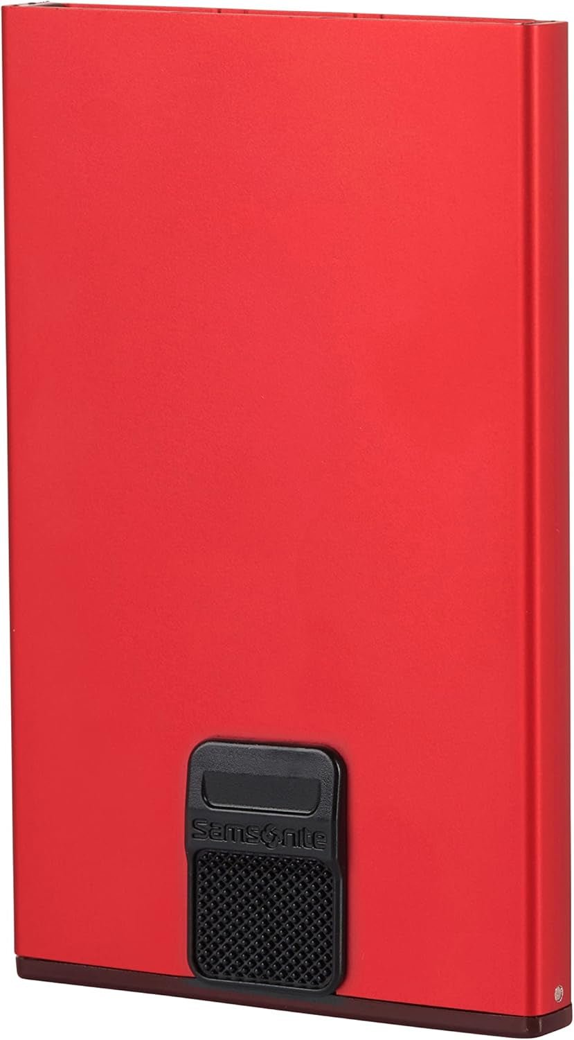 Samsonite Alu Fit SLG - Kortetui, 10,2 cm, rød (rød) Herrepung Naty Shop Rød