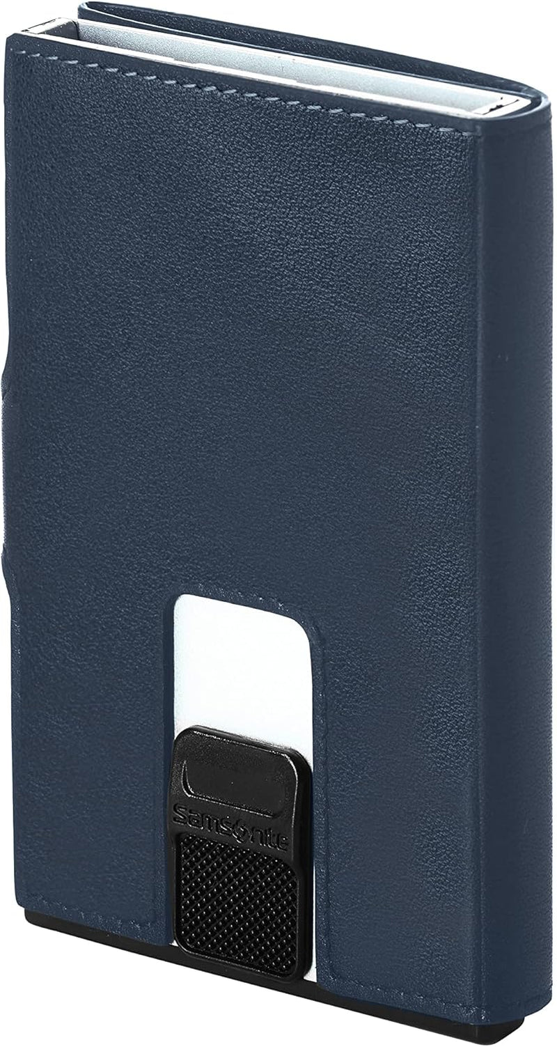 Samsonite Alu Fit SLG - Pung, 10,2 cm, blå Herrepung Naty Shop