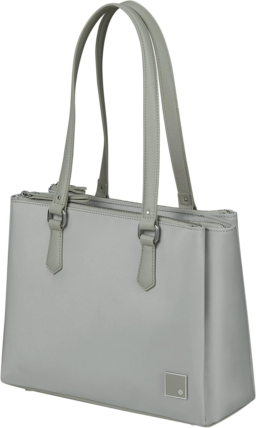 Samsonite Essentially Karissa - Skuldertaske med 3 rum, 34 cm, sort (sort) Tasker Dame Naty Shop Grå (Dove Grey)