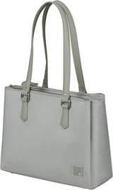 Samsonite Essentially Karissa - Skuldertaske med 3 rum, 34 cm, sort (sort) Tasker Dame Naty Shop Grå (Dove Grey)