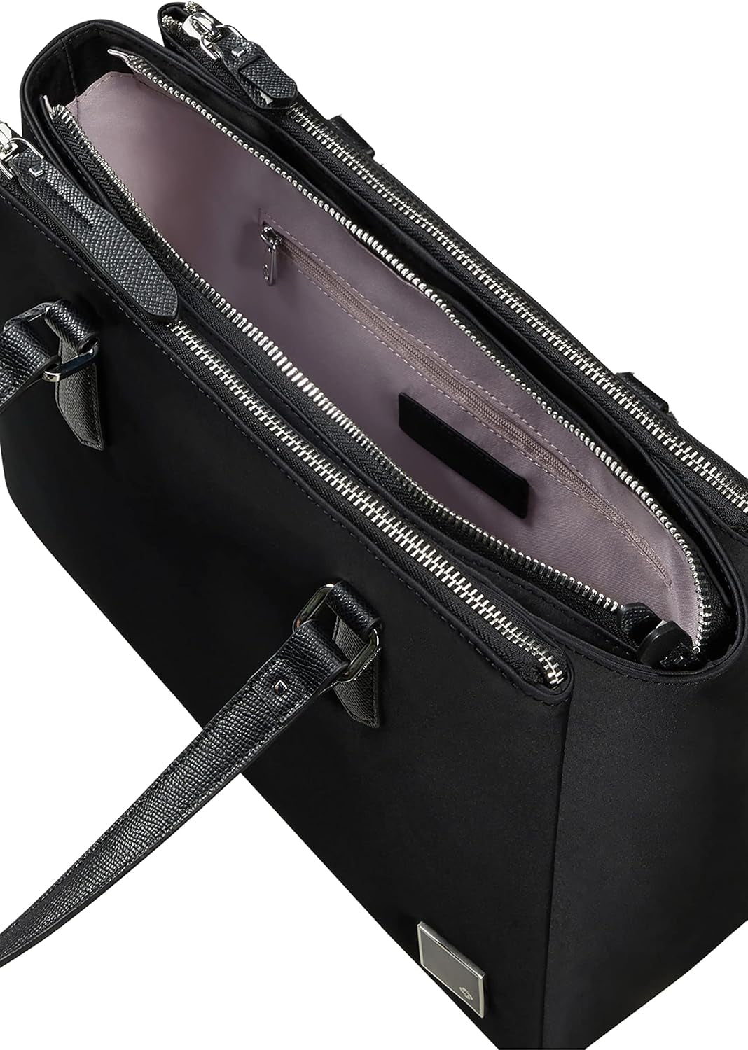 Samsonite Essentially Karissa - Skuldertaske med 3 rum, 34 cm, sort (sort) Dametasker Naty Shop
