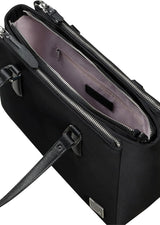 Samsonite Essentially Karissa - Skuldertaske med 3 rum, 34 cm, sort (sort) Dametasker Naty Shop