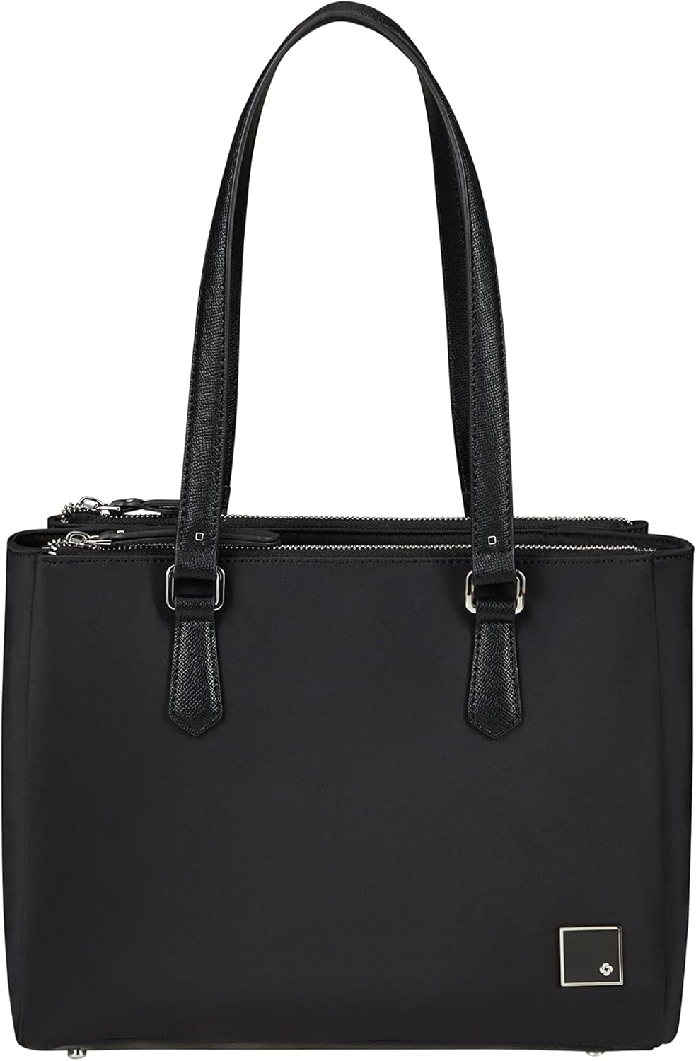 Samsonite Essentially Karissa - Skuldertaske med 3 rum, 34 cm, sort (sort) Dametasker Naty Shop