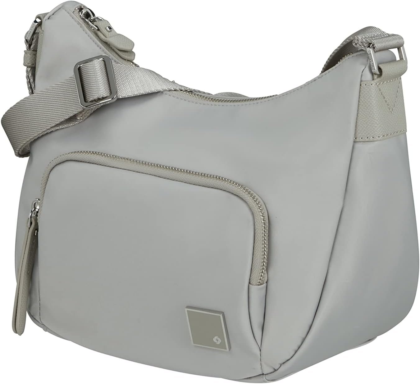 Samsonite Essentially Karissa - Skuldertaske M, 36 cm, sort (Sort) Tasker Dame Naty Shop Grå (Dove Grey) Skuldertaske S