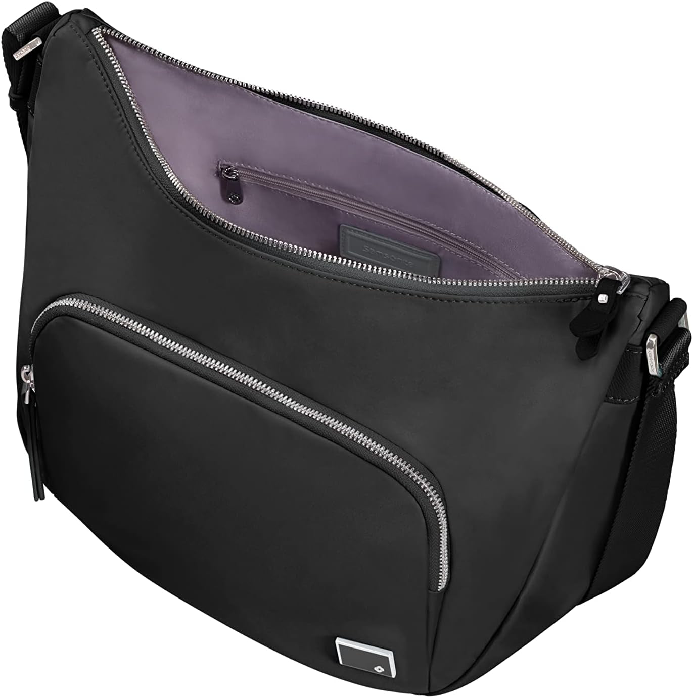 Samsonite Essentially Karissa - Skuldertaske M, 36 cm, sort (Sort) Dametasker Naty Shop