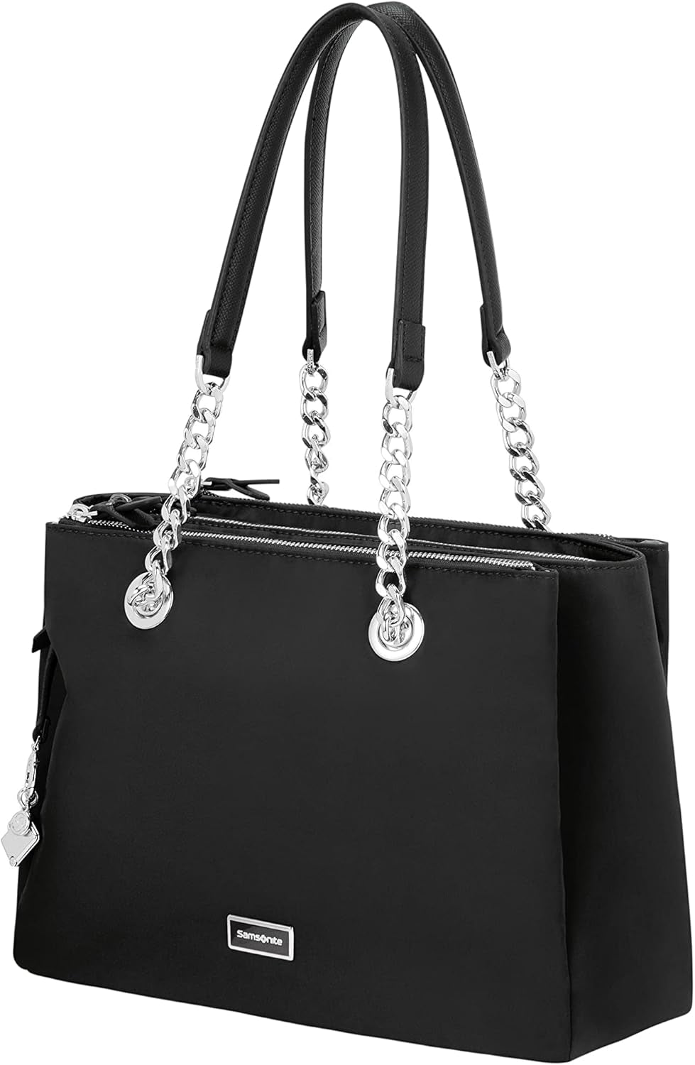 Samsonite Ladies Karissa 2.0 - Skuldertaske Bagage- Messenger Bag (pakke med 1) Dametasker Naty Shop Sort (Øko Sort) 34