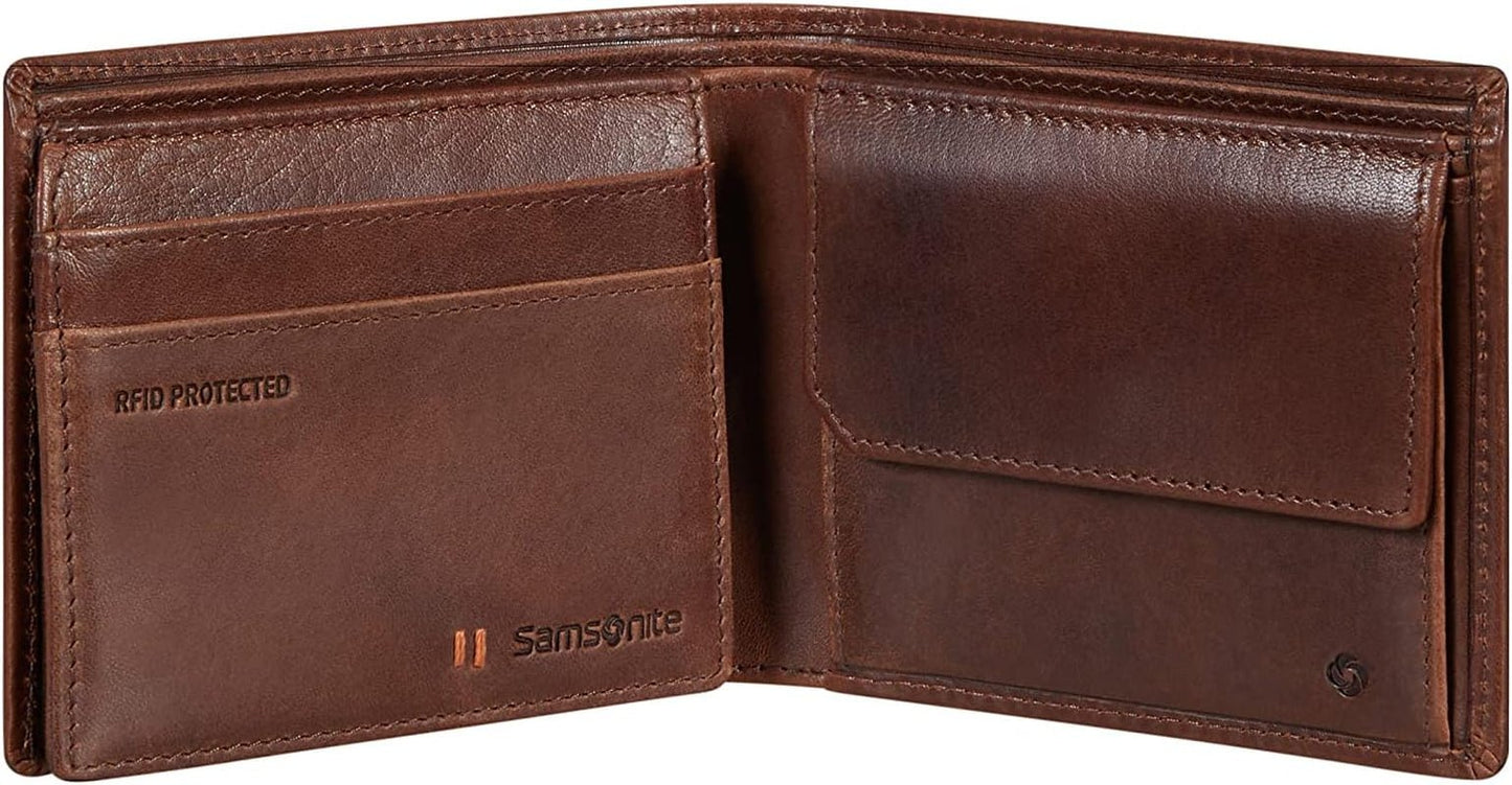 Samsonite Veggy SLG - Pung, 10,5 cm, brun (mørkebrun) Herrepung Naty Shop