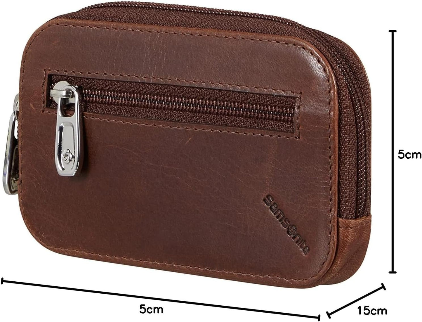 Samsonite Veggy SLG - Pung, 11,6 cm, brun (mørkebrun) Herrepung Naty Shop