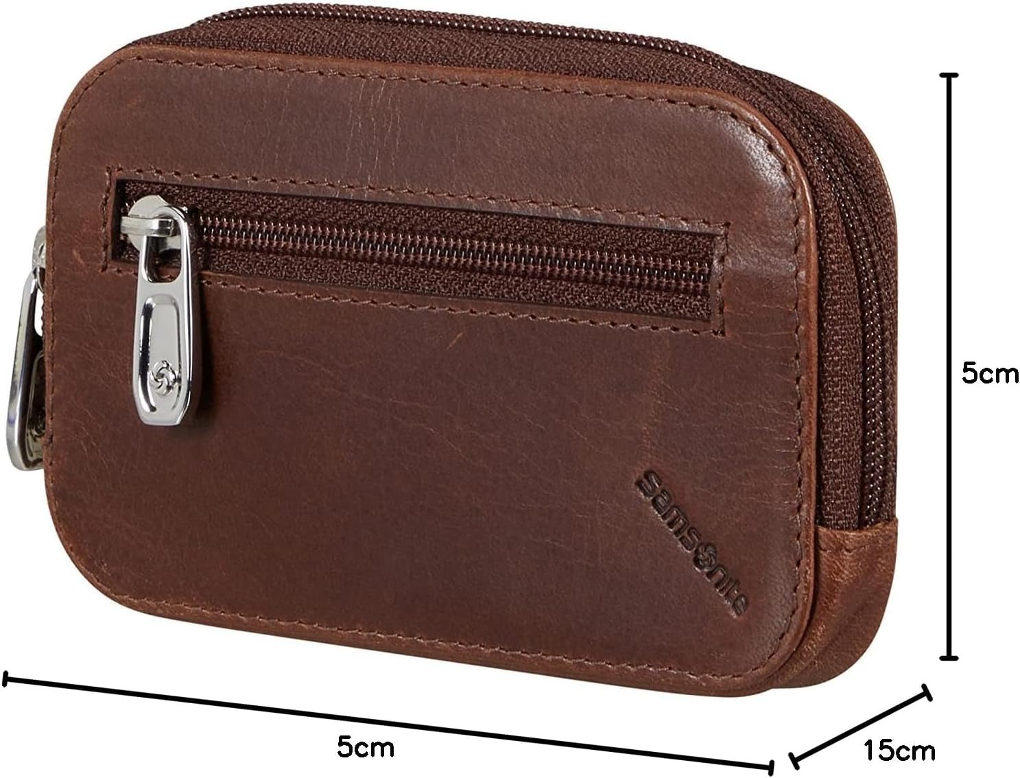 Samsonite Veggy SLG - Pung, 11,6 cm, brun (mørkebrun) Herrepung Naty Shop