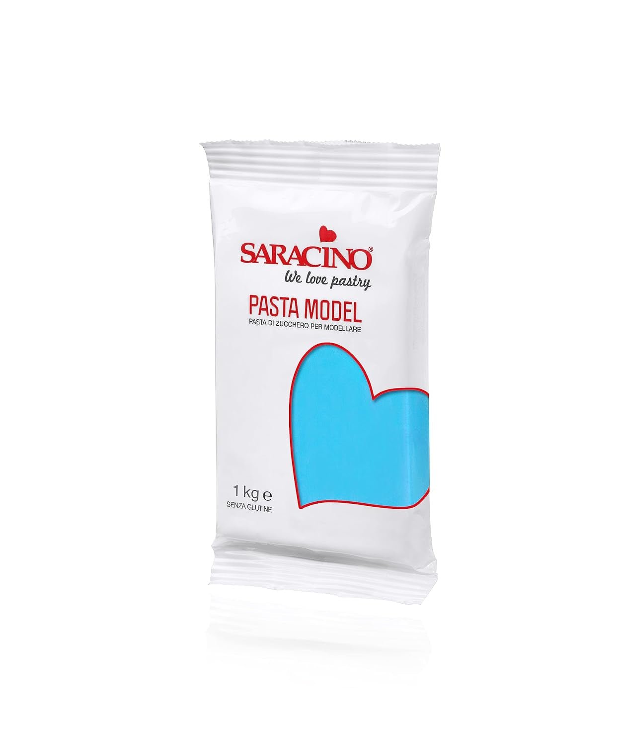 Saracino Fondant Model Lyseblå Til modellering 1 kg Glutenfri Made In Italy... Sukkerpasta Naty Shop Standardtitel