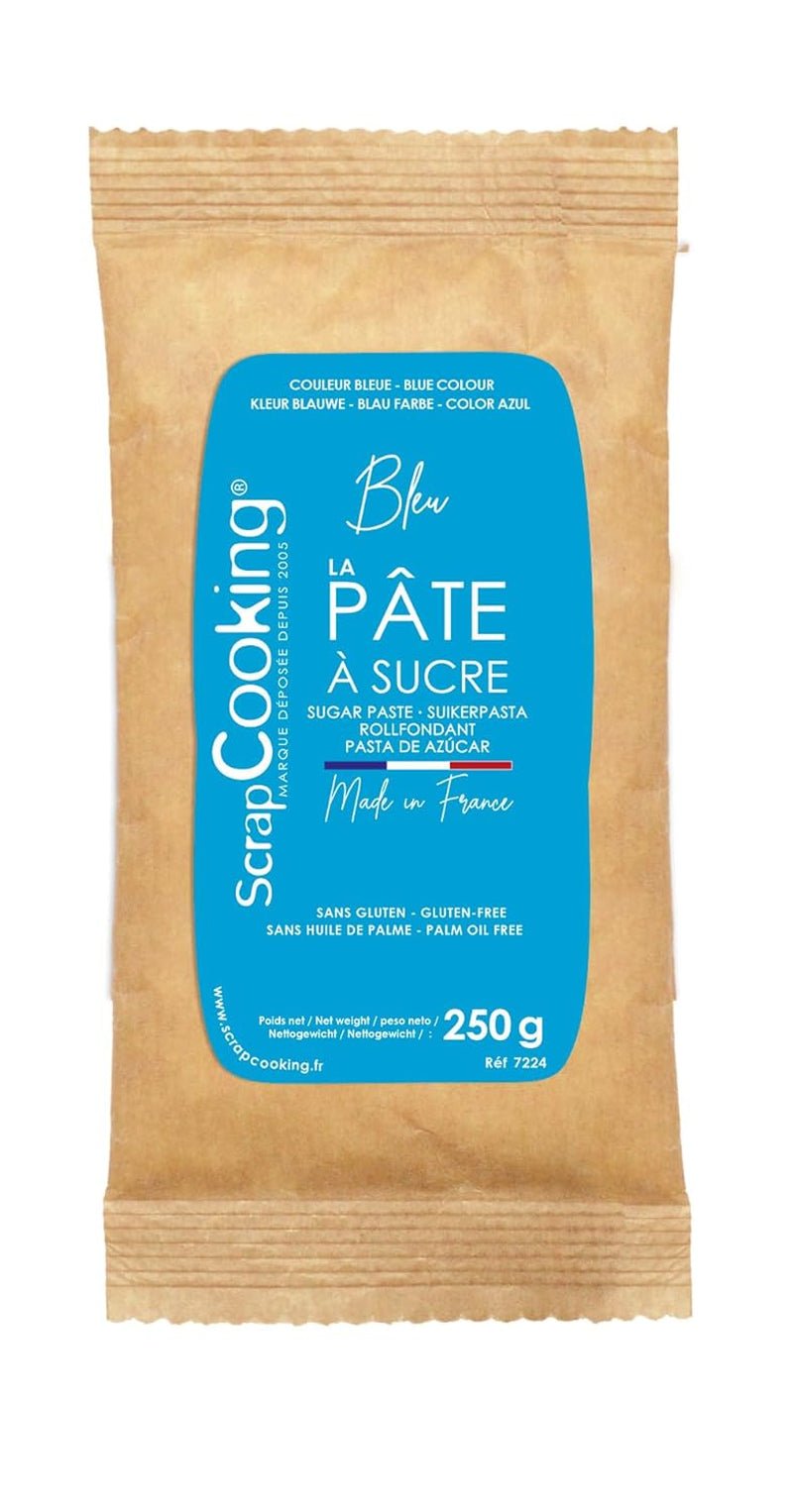 SCRAP COOKING Sukkerpasta, blå, 250 gram Sukkerpasta Naty Shop Standardtitel