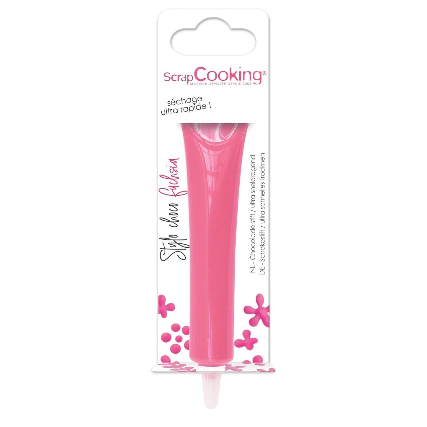 ScrapCooking - madfarve, forskellige farver, i et rør til skrivning, 25 gram Naty Shop Sukkerpasta Fuchsia Pink Small