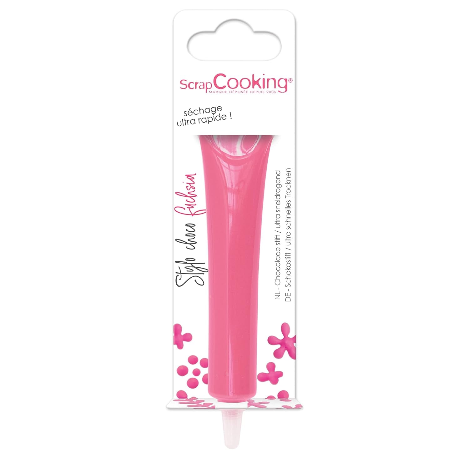 ScrapCooking - madfarve, forskellige farver, i et rør til skrivning, 25 gram Naty Shop Sukkerpasta Fuchsia Pink Small