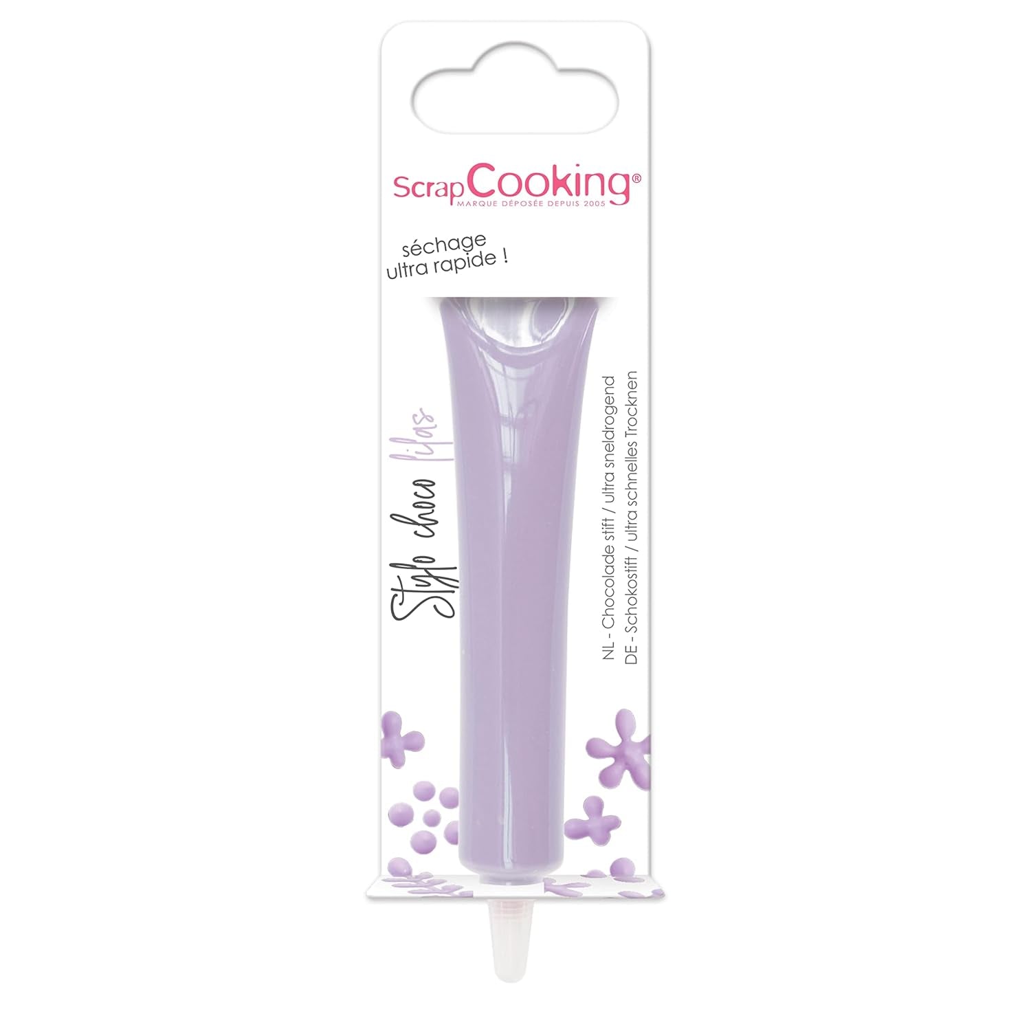 ScrapCooking - madfarve, forskellige farver, i rør til skrivning, 25 gram Naty Shop Lila Lille sukkerpasta