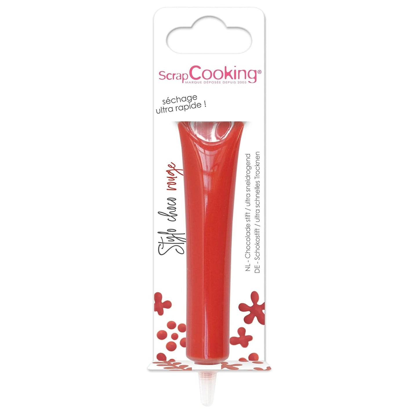 ScrapCooking - madfarve, forskellige farver, tube til skrivning, 25 gram Naty Shop Small Red Sugar pasta