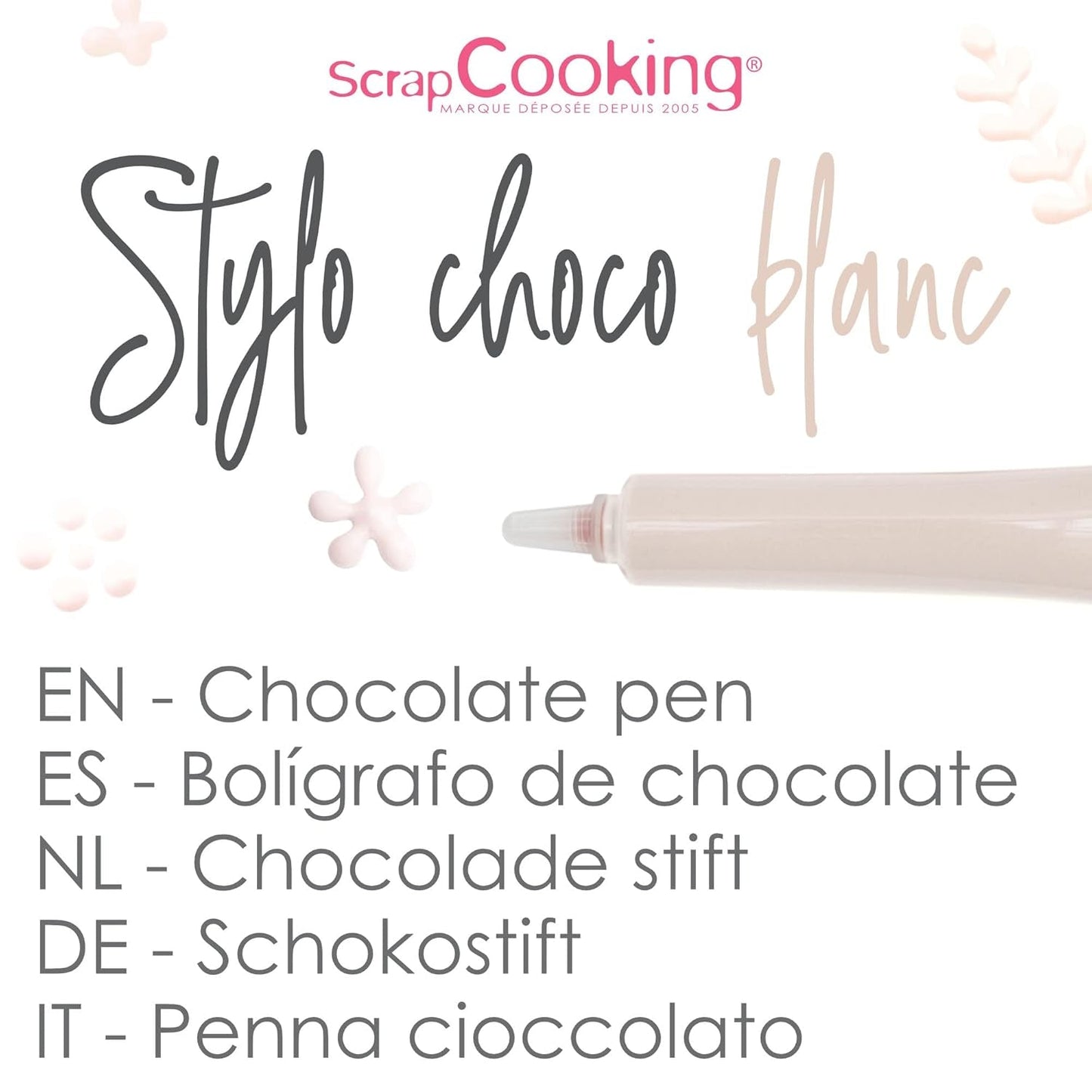 ScrapCooking - madfarve, forskellige farver, tube til skrivning, 25 gram Naty Shop sukkerpasta